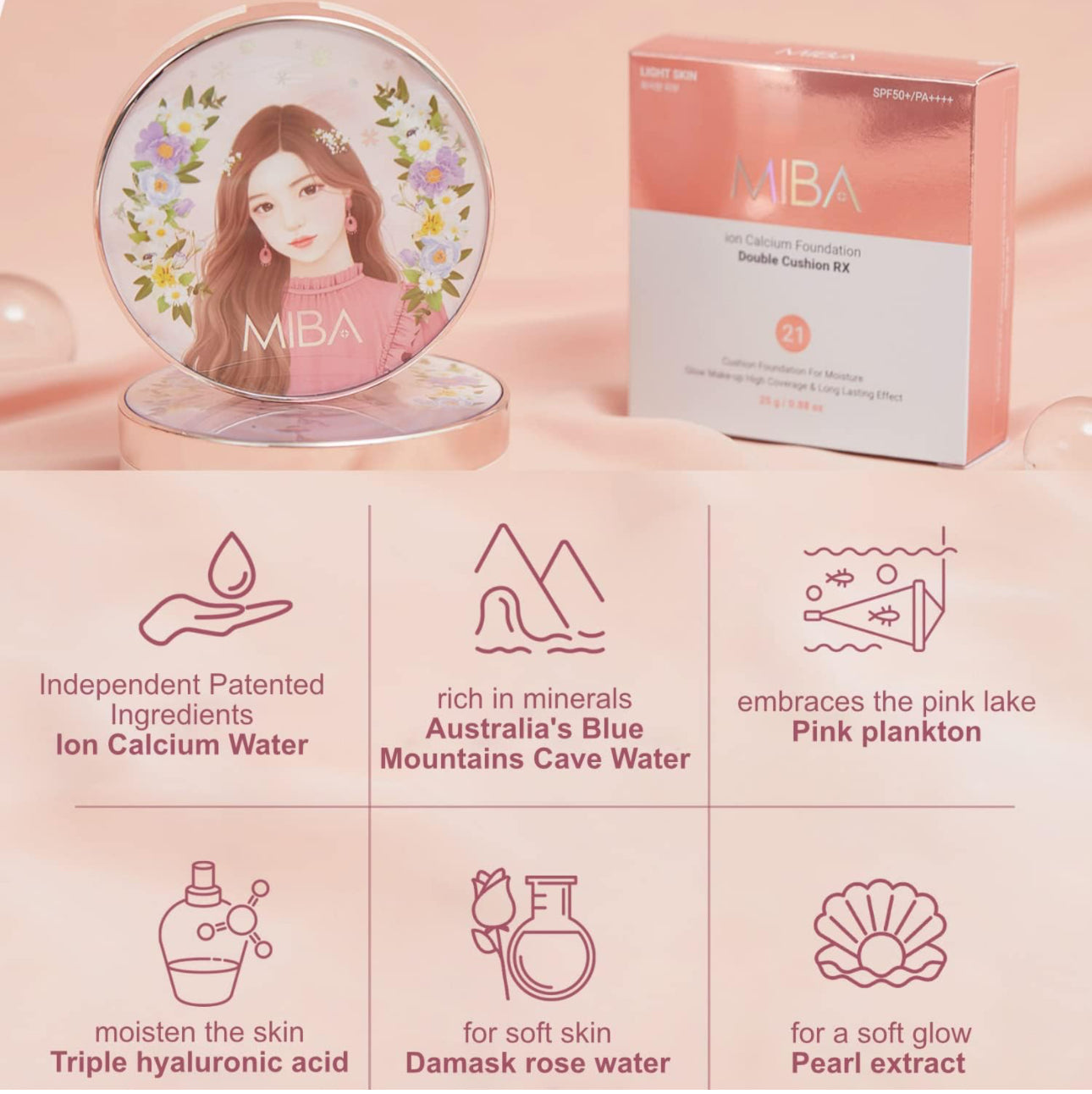 Ion Calcium Foundation Double Cushion RX (25g)