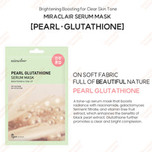 Load image into Gallery viewer, [miraclair Pearl Glutathione Serum Mask (10 Sheets)