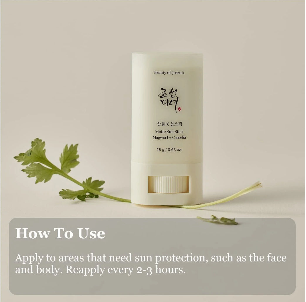 Matte Sun Stick : Mugwort+Camelia (SPF 50+ PA++++)