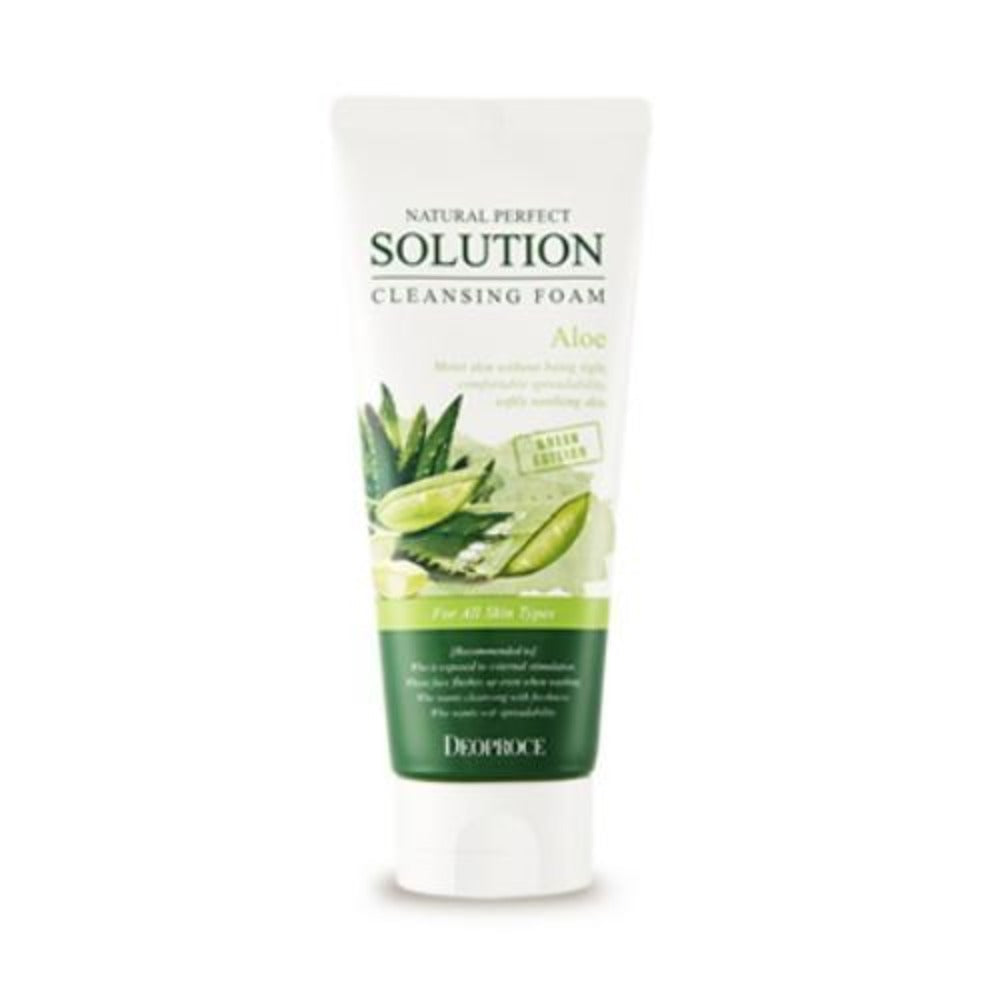 Natural Perfect Solution Cleansing Foam Aloe (170g)  Miin Korean Cosmetics