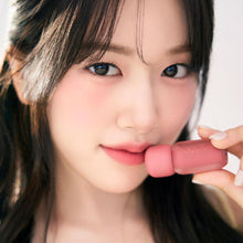 Load image into Gallery viewer, Model wearing CLIO Volumemate Blur Tint – soft, blurred lip finish