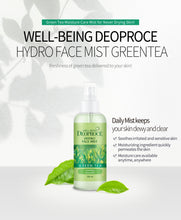 Load image into Gallery viewer, Well-being Deoproce Hydro Face Mist Green Tea (100ml)
