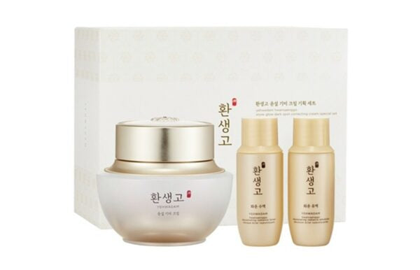 [Yehwadam] Hwansaenggo Snow Glow Dark Spot Correcting Cream Special Set