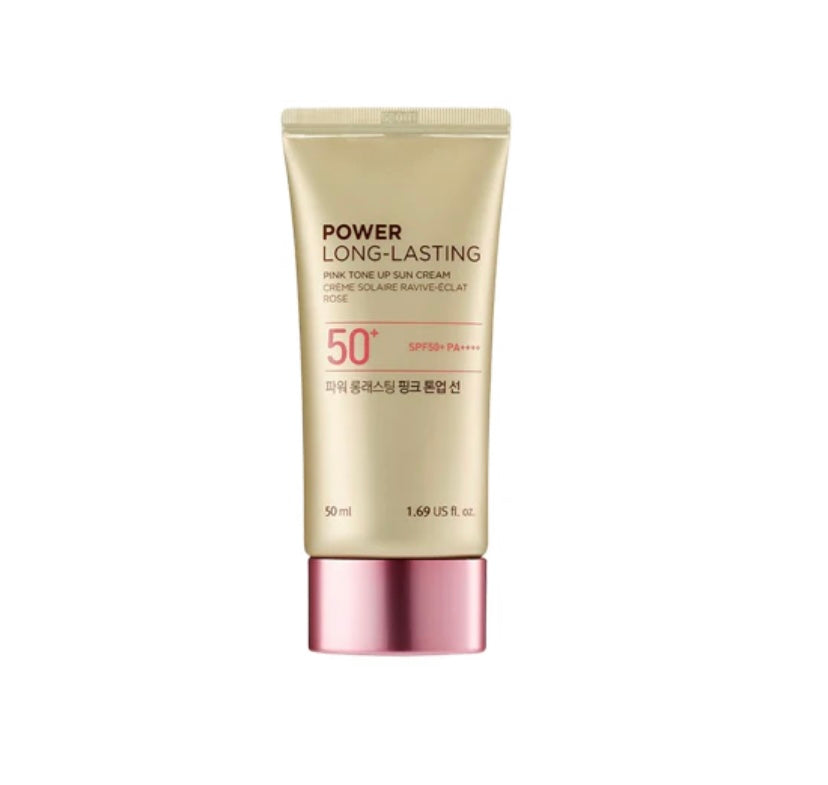 [THE FACE SHOP] Power Long Lasting Pink Tone Up Sun Cream SPF50+ PA++++ 50ml