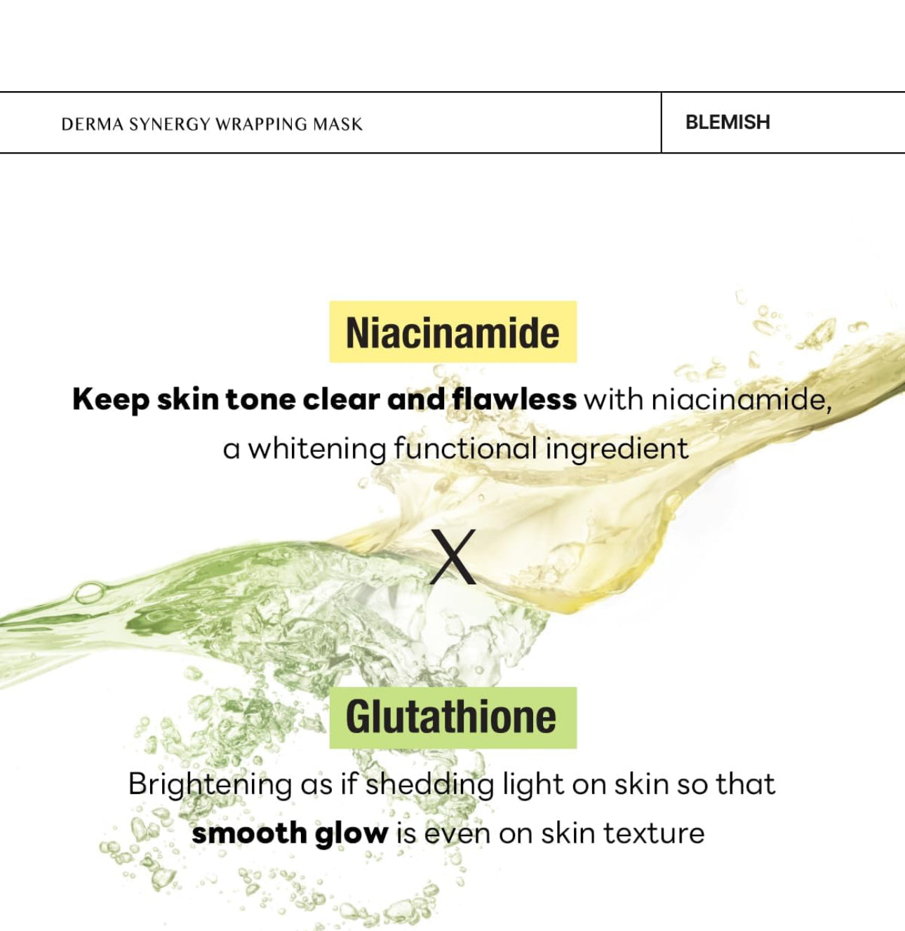 [MEDIHEAL] Derma Synergy Wrapping Mask – Niacinamide × Glutathione (1Sheet)