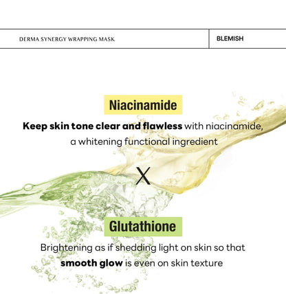 [MEDIHEAL] Derma Synergy Wrapping Mask – Niacinamide × Glutathione (1Sheet)