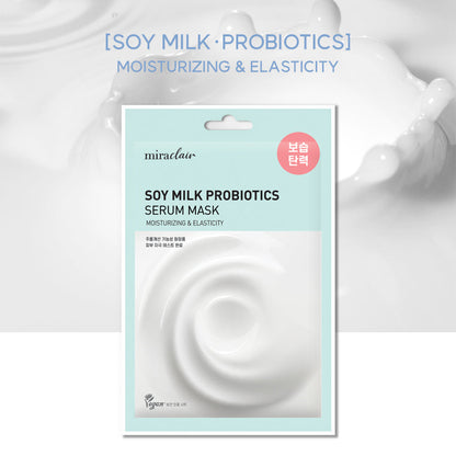 [miraclair] Soy Milk Probiotics Serum Mask (10 Sheets)