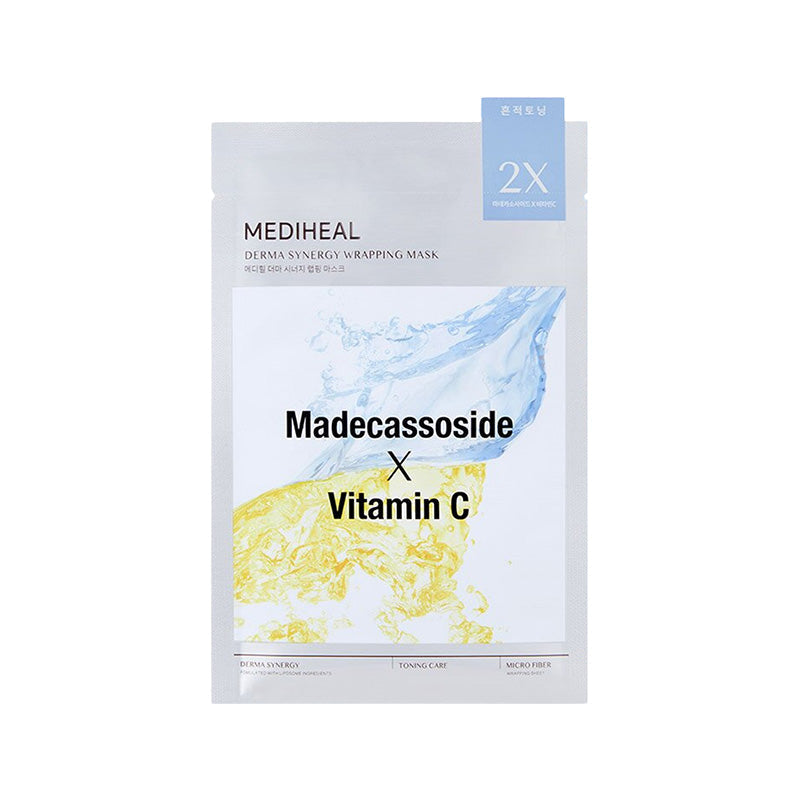 [MEDIHEAL] Derma Synergy Wrapping Mask – Madecassoside × Vitamin C (1Sheet)
