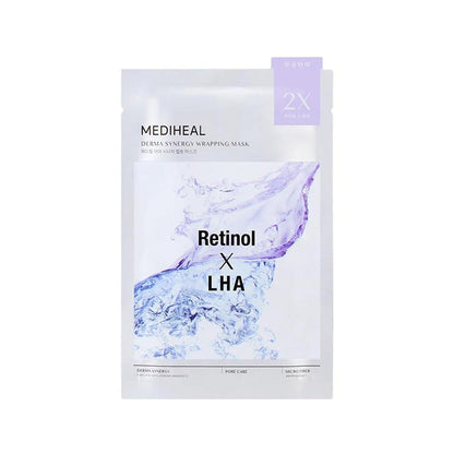 [MEDIHEAL] Derma Synergy Wrapping Mask – Retinol × LHA (1Sheet)
