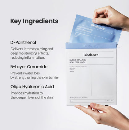 [BIODANCE] Hydro Cera-nol Real Deep Mask (34g × 4ea)