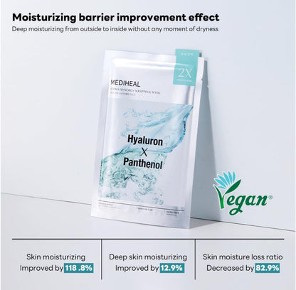 [MEDIHEAL] Derma Synergy Wrapping Mask – Hyaluron × Panthenol (1Sheet)