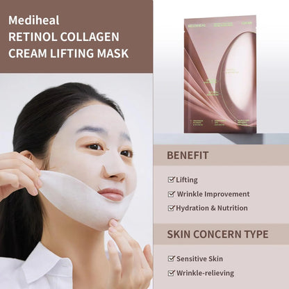 [MEDIHEAL] Retinol Collagen Cream Lifting Mask (1sheet)