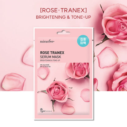 [miraclair] Rose Tranex Serum Mask (10 Sheets)