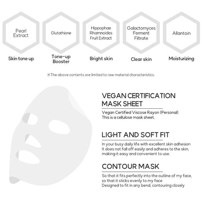[miraclair Pearl Glutathione Serum Mask (10 Sheets)