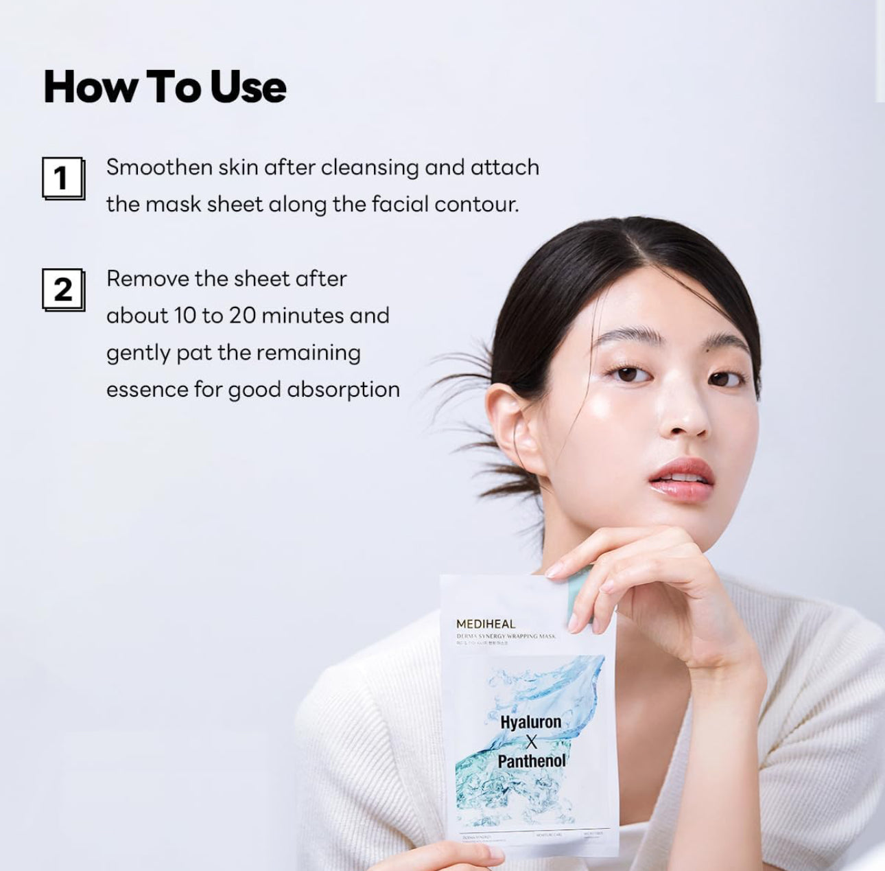 [MEDIHEAL] Derma Synergy Wrapping Mask – Hyaluron × Panthenol (1Sheet)