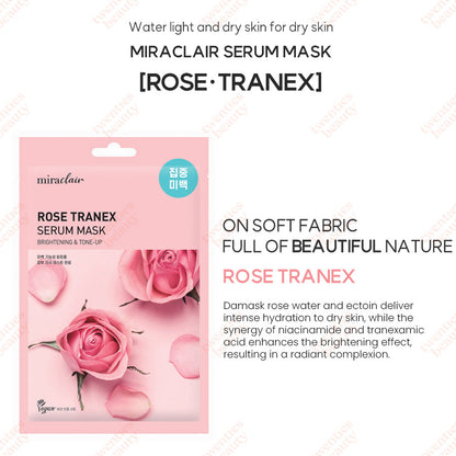 [miraclair] Rose Tranex Serum Mask (10 Sheets)