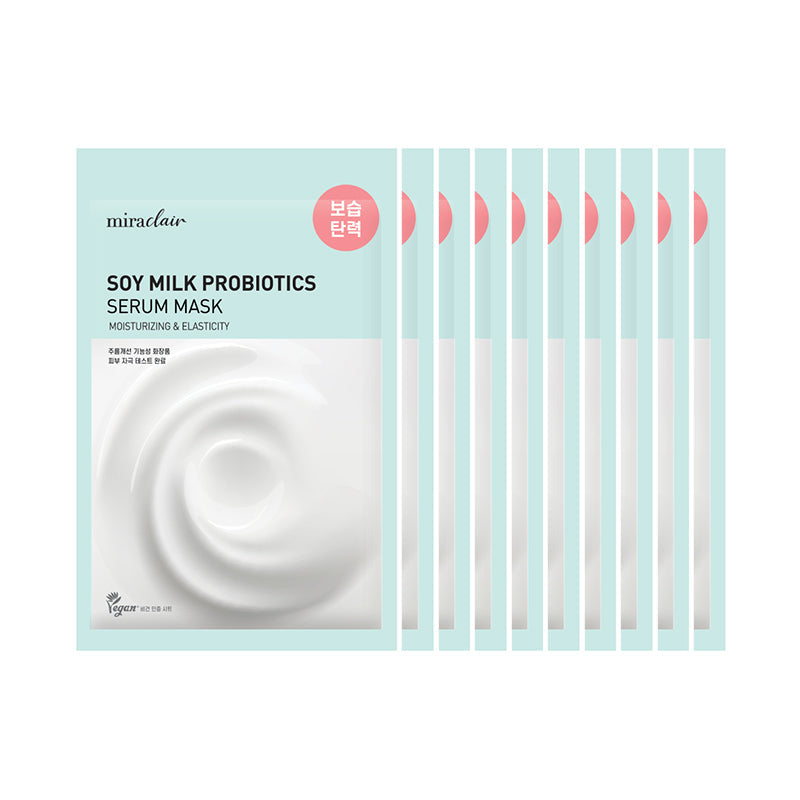[miraclair] Soy Milk Probiotics Serum Mask (10 Sheets)