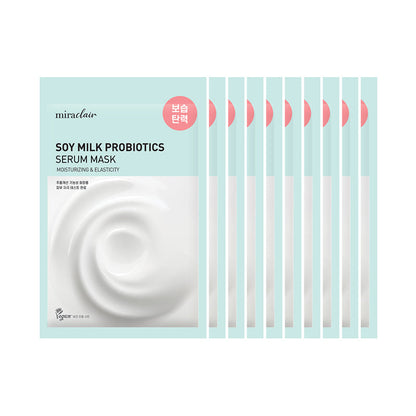 [miraclair] Soy Milk Probiotics Serum Mask (10 Sheets)