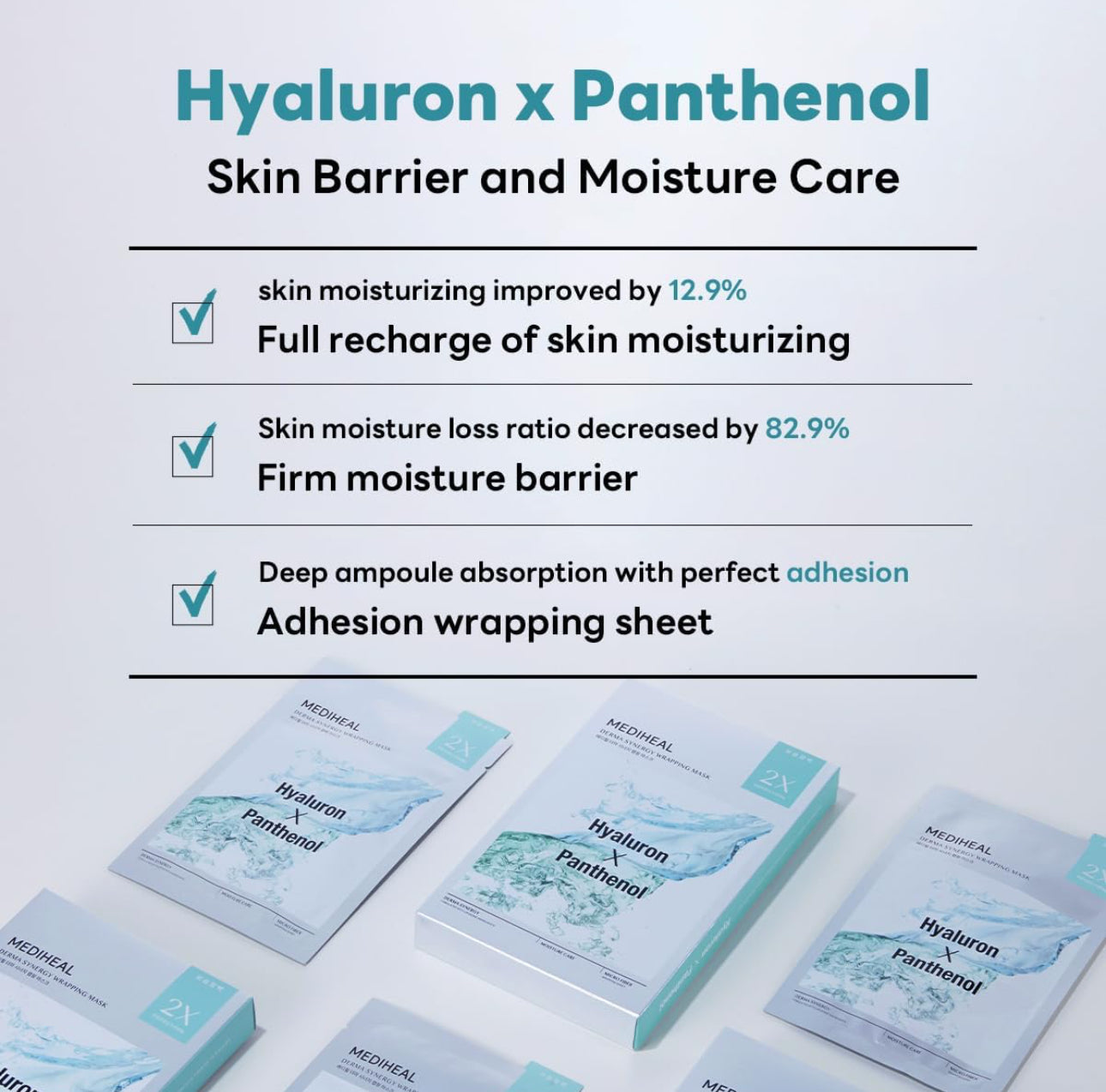 [MEDIHEAL] Derma Synergy Wrapping Mask – Hyaluron × Panthenol (1Sheet)