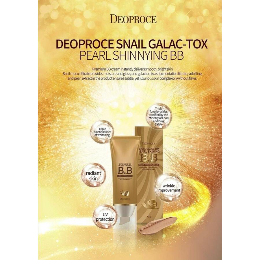 [Deoproce]Pearl Shining BB Cream Snail Galac SPF50+/PA+++