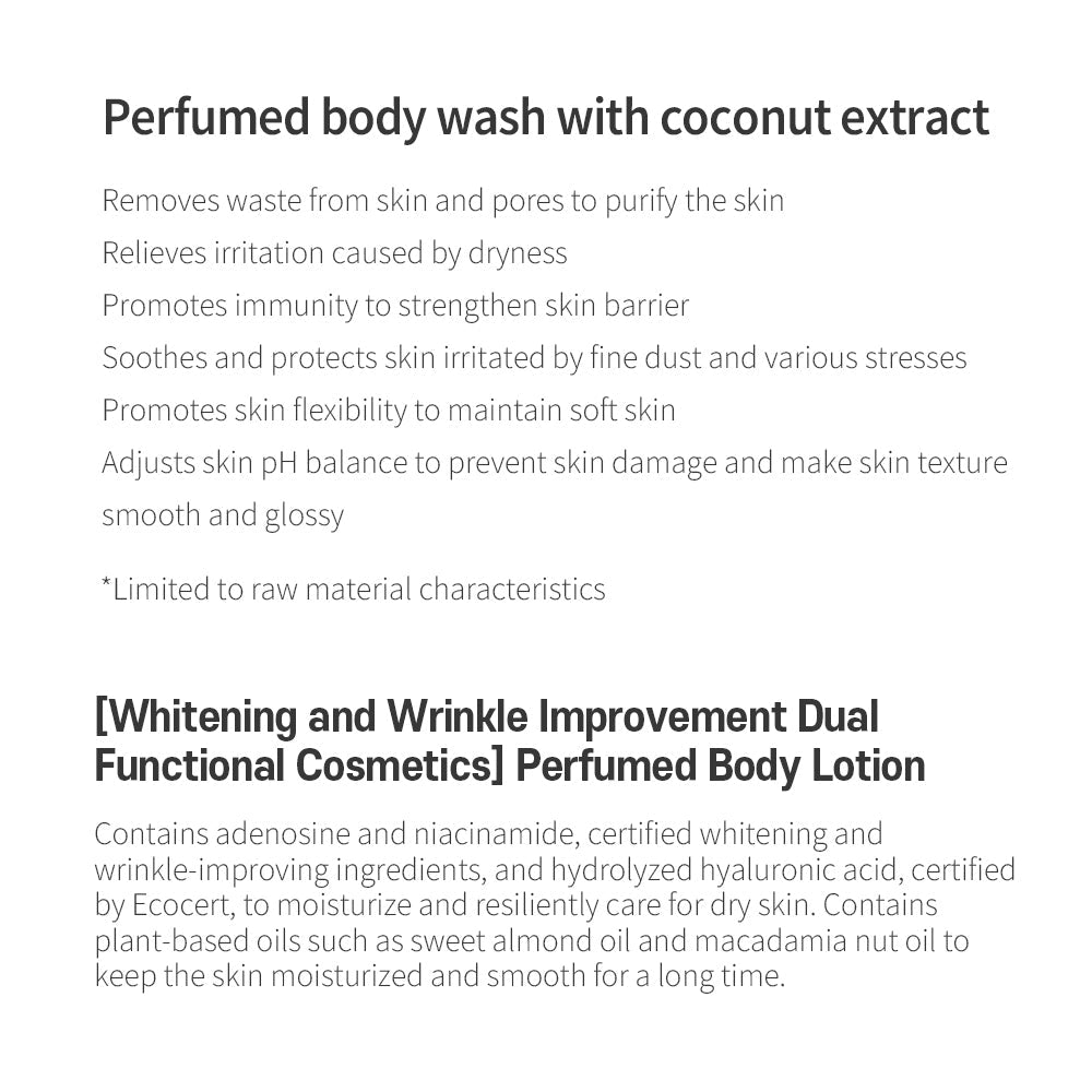 [miraclair] Milk Body Set Perfumed Gabrielle Musk(wash500ml+Lotion500ml)