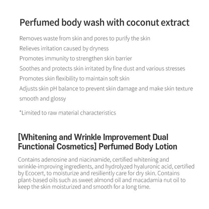 [miraclair] Milk Body Set Perfumed Gabrielle Musk(wash500ml+Lotion500ml)