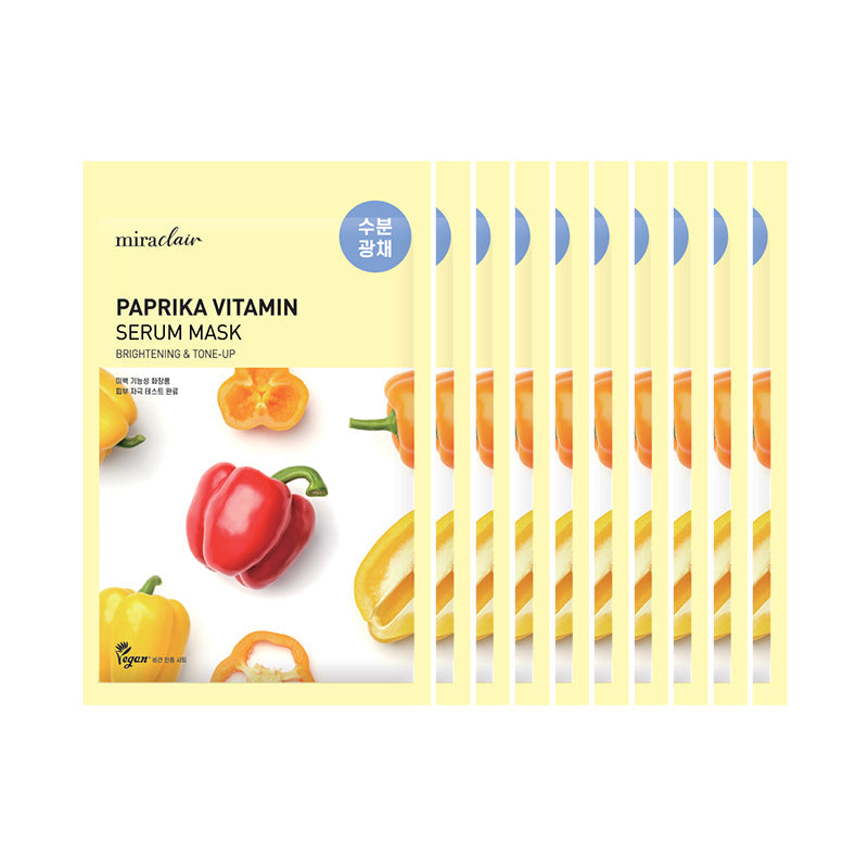 [miraclair] Paprika Vitamin Serum Mask (10 Sheets)