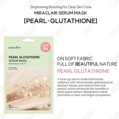 [miraclair Pearl Glutathione Serum Mask (10 Sheets)