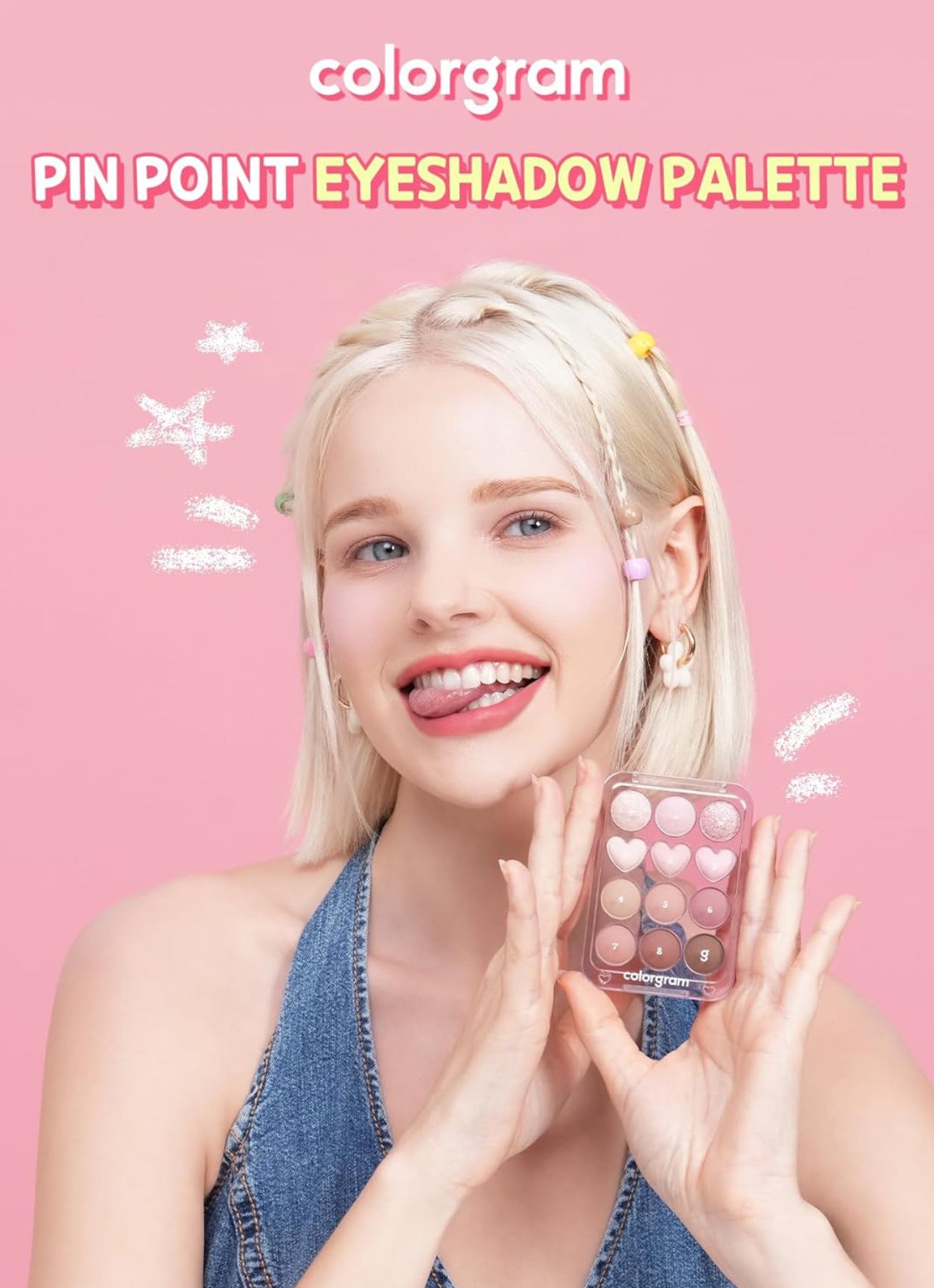 [Colorgram] Pin Point Eyeshadow Palette #03 Pink Lavender Love