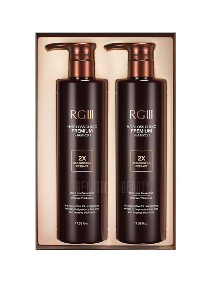 [RGIII] Hair Loss Clinic Premium Shampoo Set (17.58 fl.oz × 2)