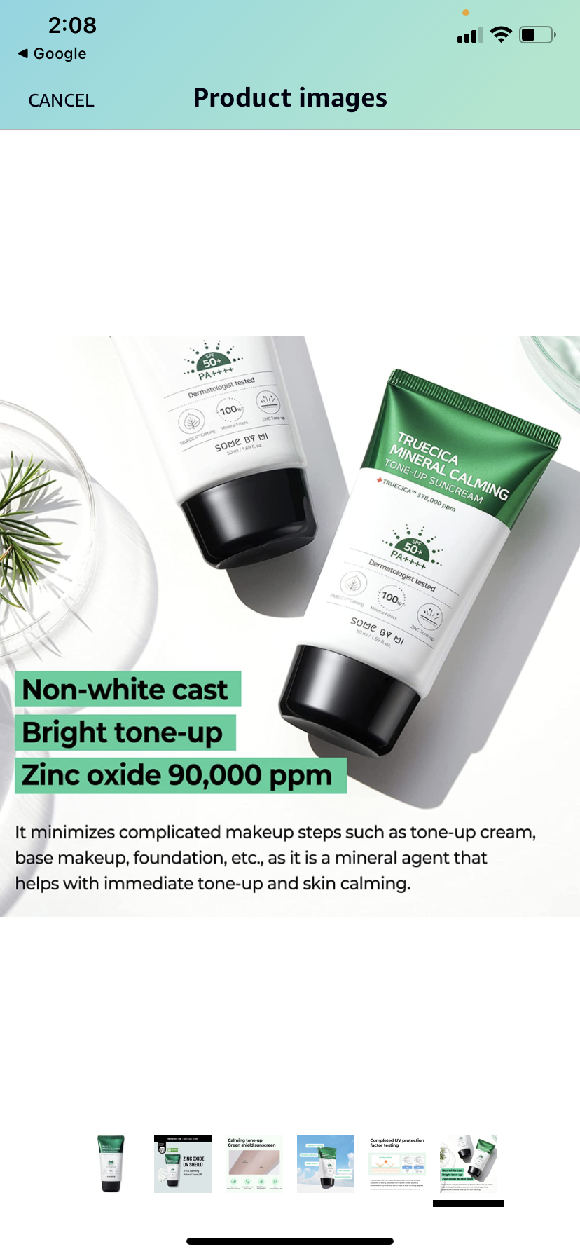 [SOME BY MI]Truecica Mineral Calming Tone-Up Suncream / SPF50+, PA++++