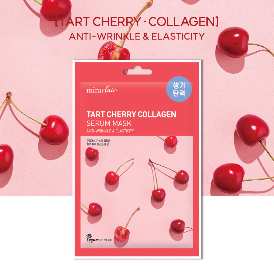 [miraclair] Tart Cherry Collagen Serum Mask (10 Sheets)