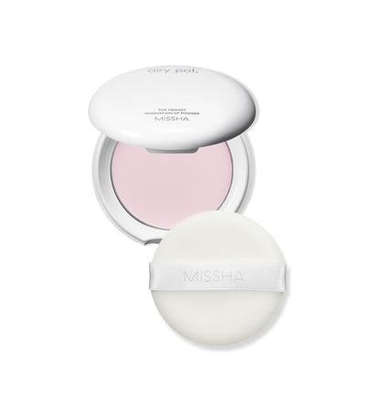 [MISSHA] Airy Pot Pressed Powder (5g) – Translucent / Pink / Mint