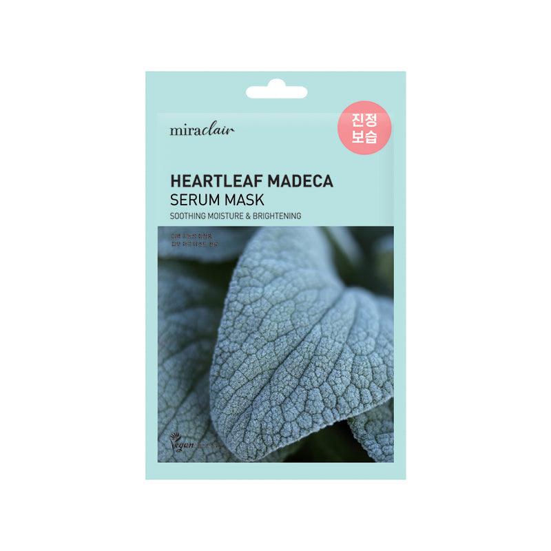 [miraclair] Heartleaf Madeca Serum Mask (10 Sheets)