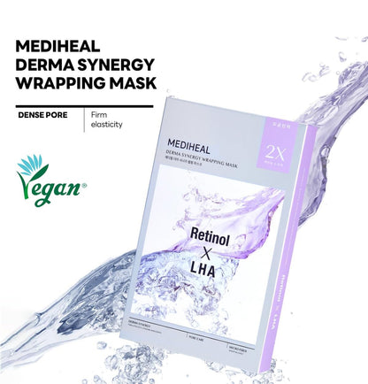[MEDIHEAL] Derma Synergy Wrapping Mask – Retinol × LHA (1Sheet)