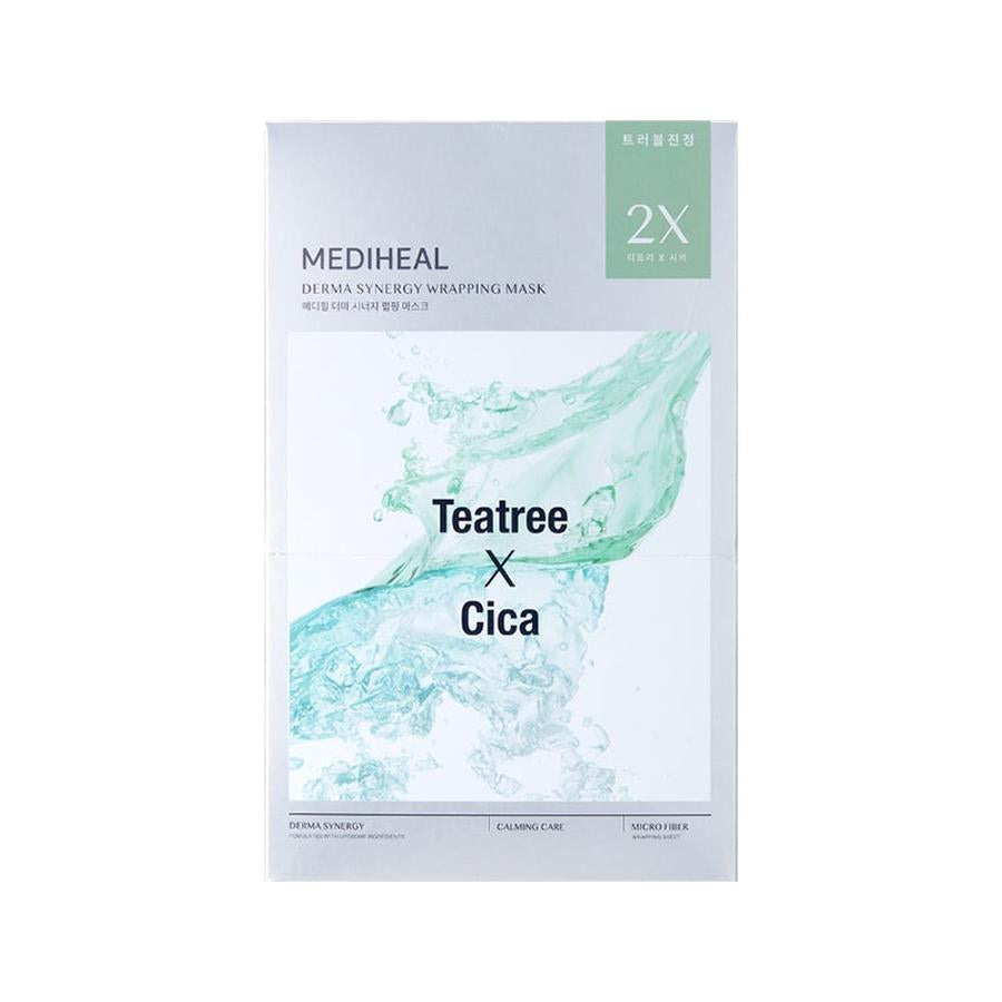 [MEDIHEAL] Derma Synergy Wrapping Mask – Teatree × Cica (1Sheet)