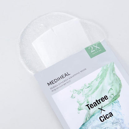 [MEDIHEAL] Derma Synergy Wrapping Mask – Teatree × Cica (1Sheet)