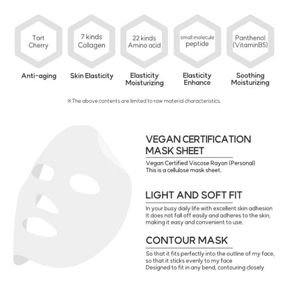 [miraclair] Tart Cherry Collagen Serum Mask (10 Sheets)