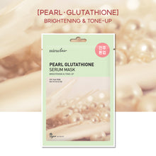 Load image into Gallery viewer, [miraclair Pearl Glutathione Serum Mask (10 Sheets)
