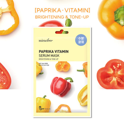 [miraclair] Paprika Vitamin Serum Mask (10 Sheets)