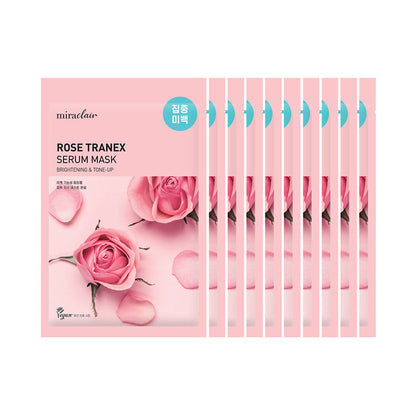 [miraclair] Rose Tranex Serum Mask (10 Sheets)