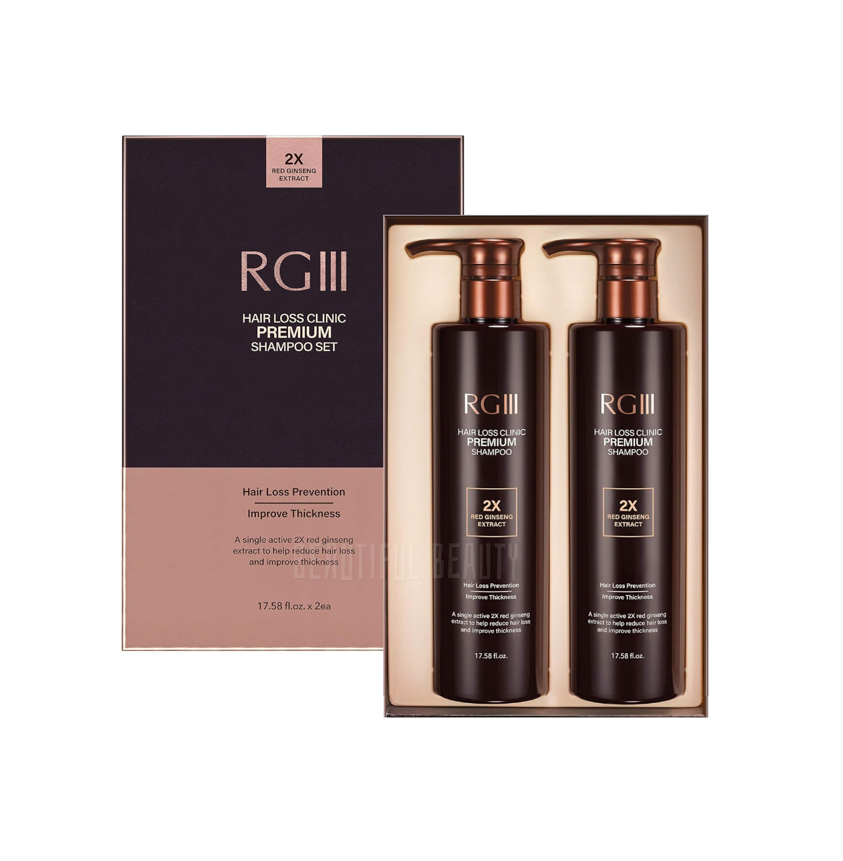 [RGIII] Hair Loss Clinic Premium Shampoo Set (17.58 fl.oz × 2)
