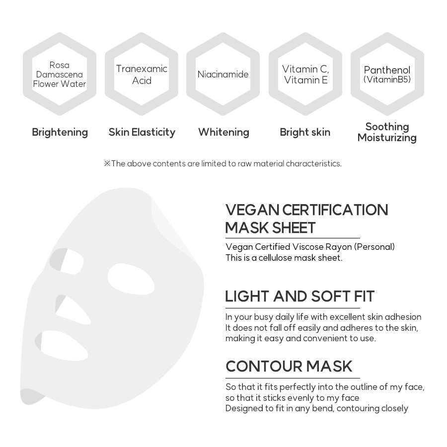 [miraclair] Rose Tranex Serum Mask (10 Sheets)