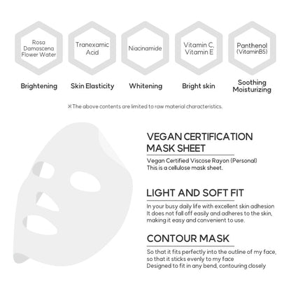 [miraclair] Rose Tranex Serum Mask (10 Sheets)