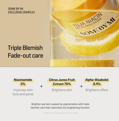[SOME BY MI] Yuja Niacin Anti-Blemish Cream (60g)