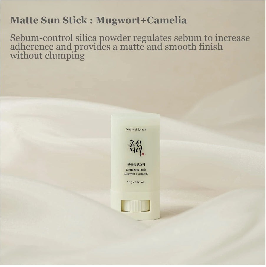 [Beauty of Joseon]Matte Sun Stick : Mugwort+Camelia (SPF 50+ PA++++)