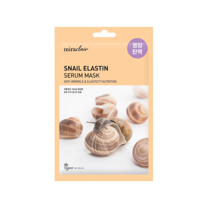 [miraclair] Snail Elastin Serum Mask (10 Sheets)