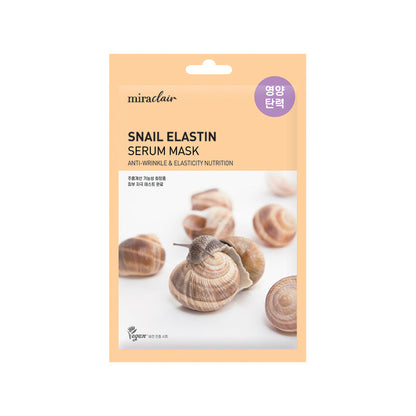[miraclair] Snail Elastin Serum Mask (10 Sheets)