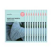 Load image into Gallery viewer, [miraclair] Heartleaf Madeca Serum Mask (10 Sheets)
