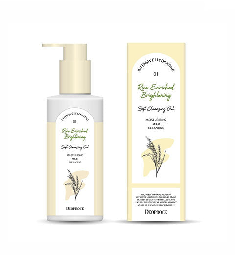 [Deoproce] RICE ENRICHED BRIGHTENING SOFT CLEANSING GEL (200 ml)